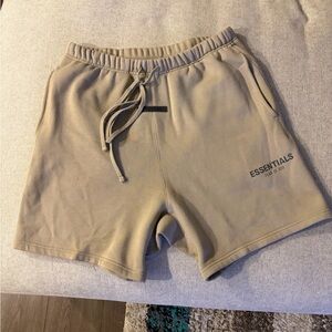 Fear of God Essentials Beige Men's Athletic Shorts